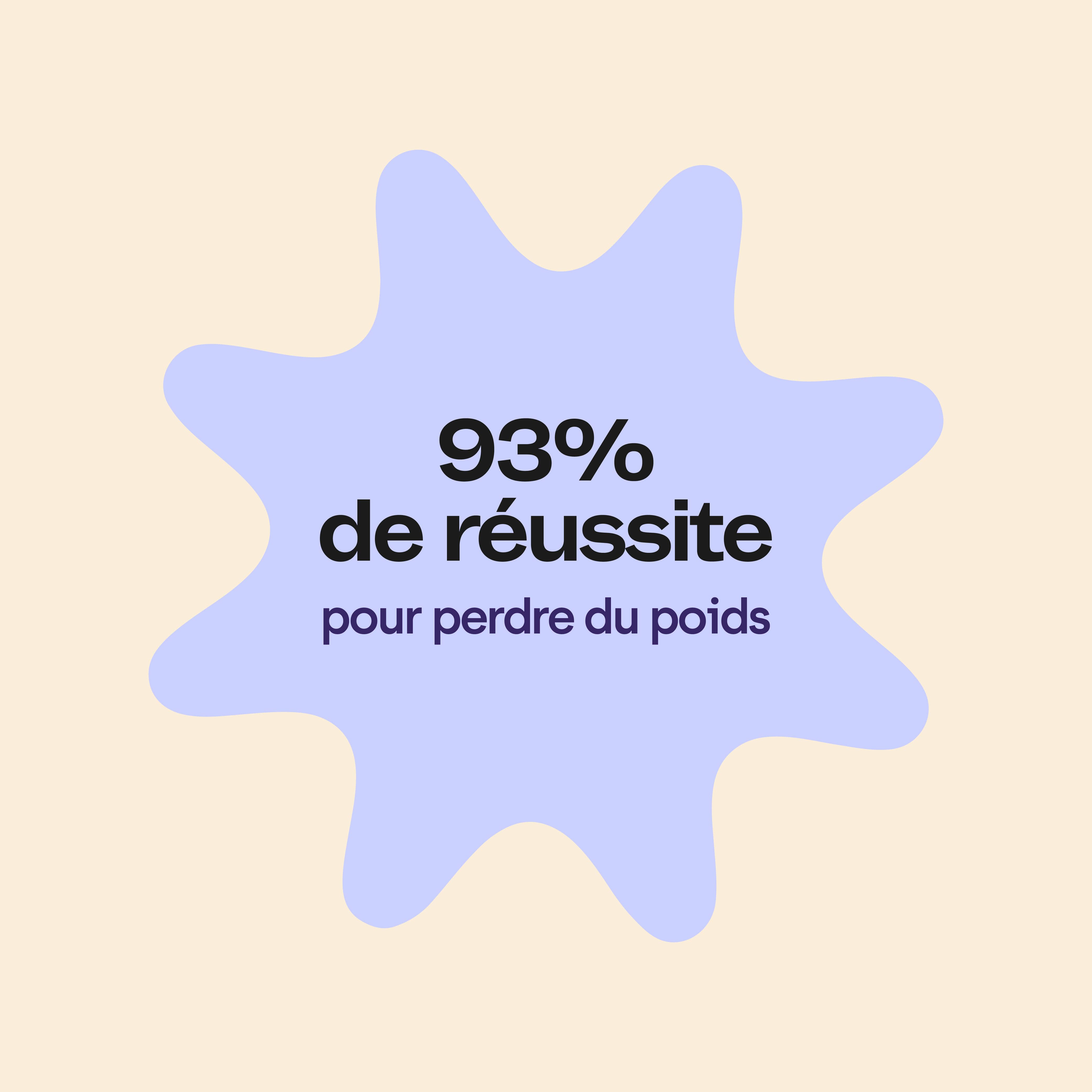 93% des utilisateurs du bol maju ont réussi à perdre du poids. 1 bol maju de couleur kaki et 1 bol maju de couleur blanc avec l'application maju ouverte sur un smartphone.   